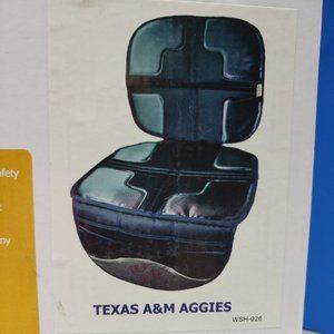 Lil Fan Seat Mate 2 In 1 Car Seat Mat Texas A&M Aggie NIB Slip, Stain Waterproof